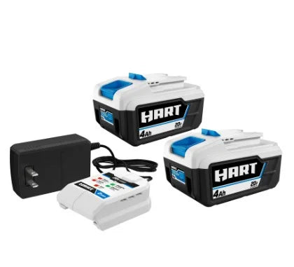 Kit gonfleur à double fonction HART 20 V avec lot de 2 batteries de 4 Ah