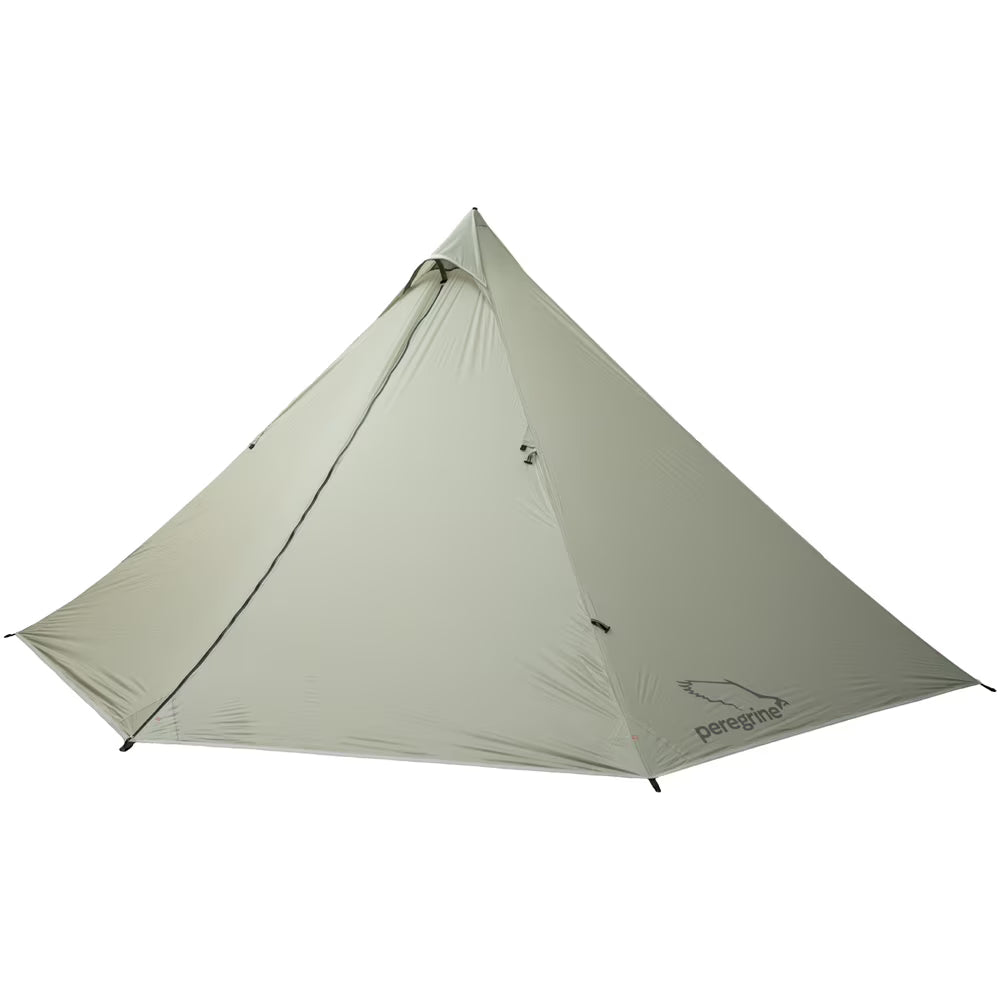 Tente sans fond Peregrine Boreal pour 4 personnes avec arceaux, idéale pour le trekking ultraléger, blanche