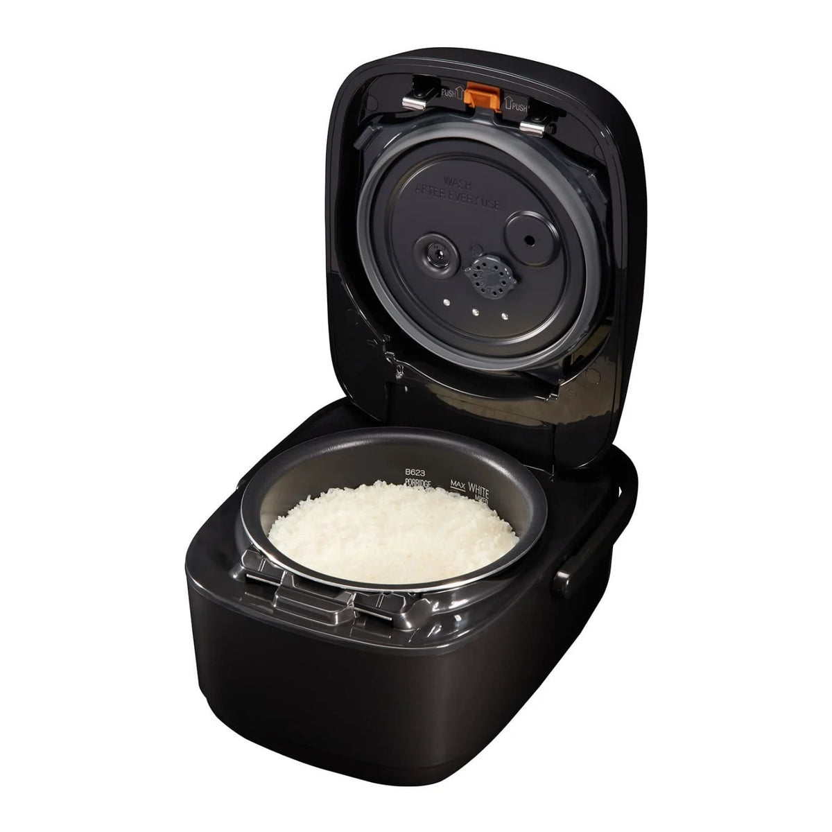 Cuiseur à riz à induction chauffante sous pression avec fonction maintien au chaud Zojirushi NW-JEC10BA, capacité de 5,5 tasses (noir)