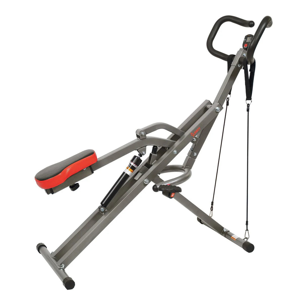 Sunny Health & Fitness Row-N-Ride PRO Appareil d’assistance aux squats pour un entraînement complet des fessiers, des cuisses et des jambes, SF-A020052