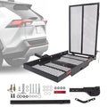 Porte-bagages à attelage HECASA pour scooter de mobilité et fauteuil roulant, avec rampe de chargement, panier à bagages et lève-personne médical pour personnes à mobilité réduite