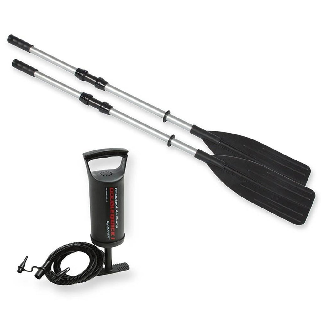 Bateau de pêche gonflable Intex Excursion pour 5 personnes avec support de moteur en composite
