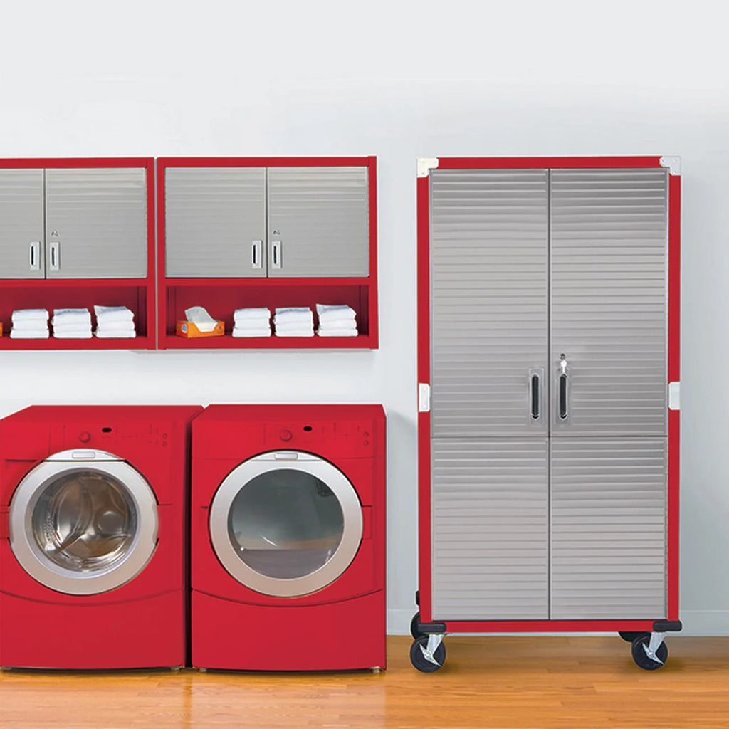 Seville Classics Classeur de rangement verrouillable à corps en acier UltraHD, unité d’étagères, 36 po l x 18 po P x 72 po H, granit