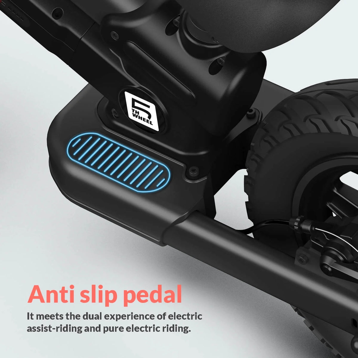 5Th Wheel KB09 Vélo d’équilibre électrique 150W pour enfants, noir - Pneu gonflable de 12 pouces avec double frein