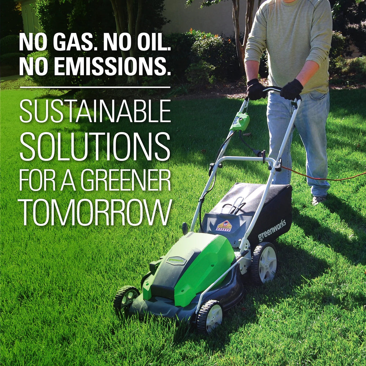 Tondeuse à gazon électrique filaire autotractée Greenworks de 13 A et 21 pouces, 25112