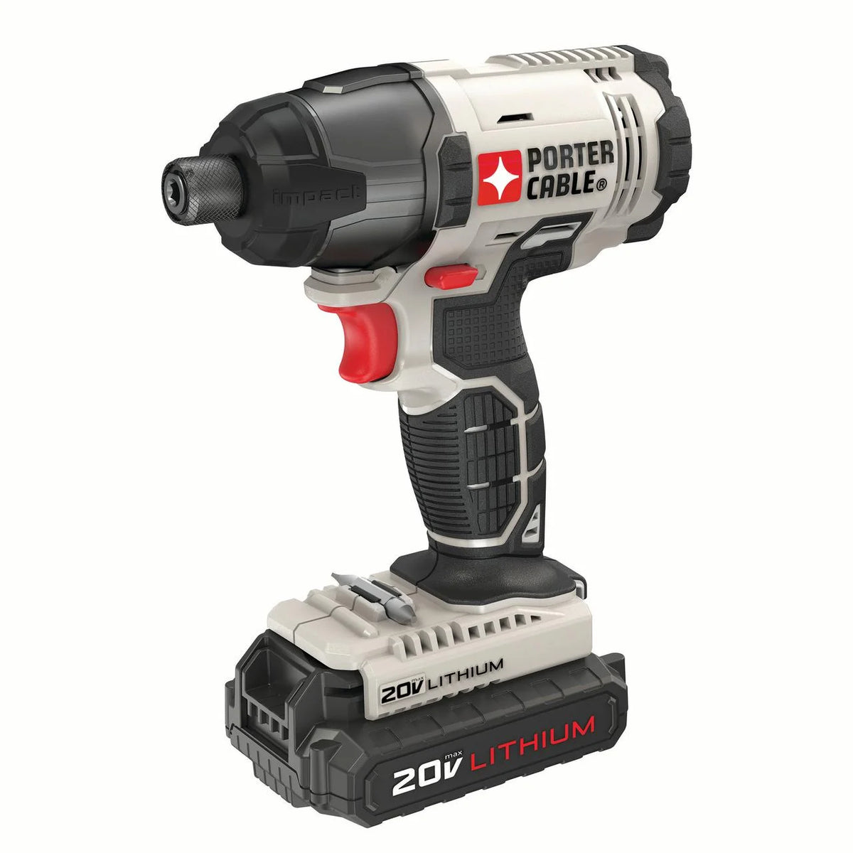 Visseuse à chocs compacte sans fil Lithium-Ion 20 Volts Max PORTER CABLE avec 2 batteries, PCC641LB
