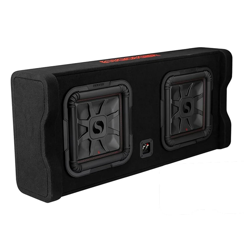 Enceinte de caisson de basses orientée vers le bas Kicker DL7TDF12 avec caisson L7T 12