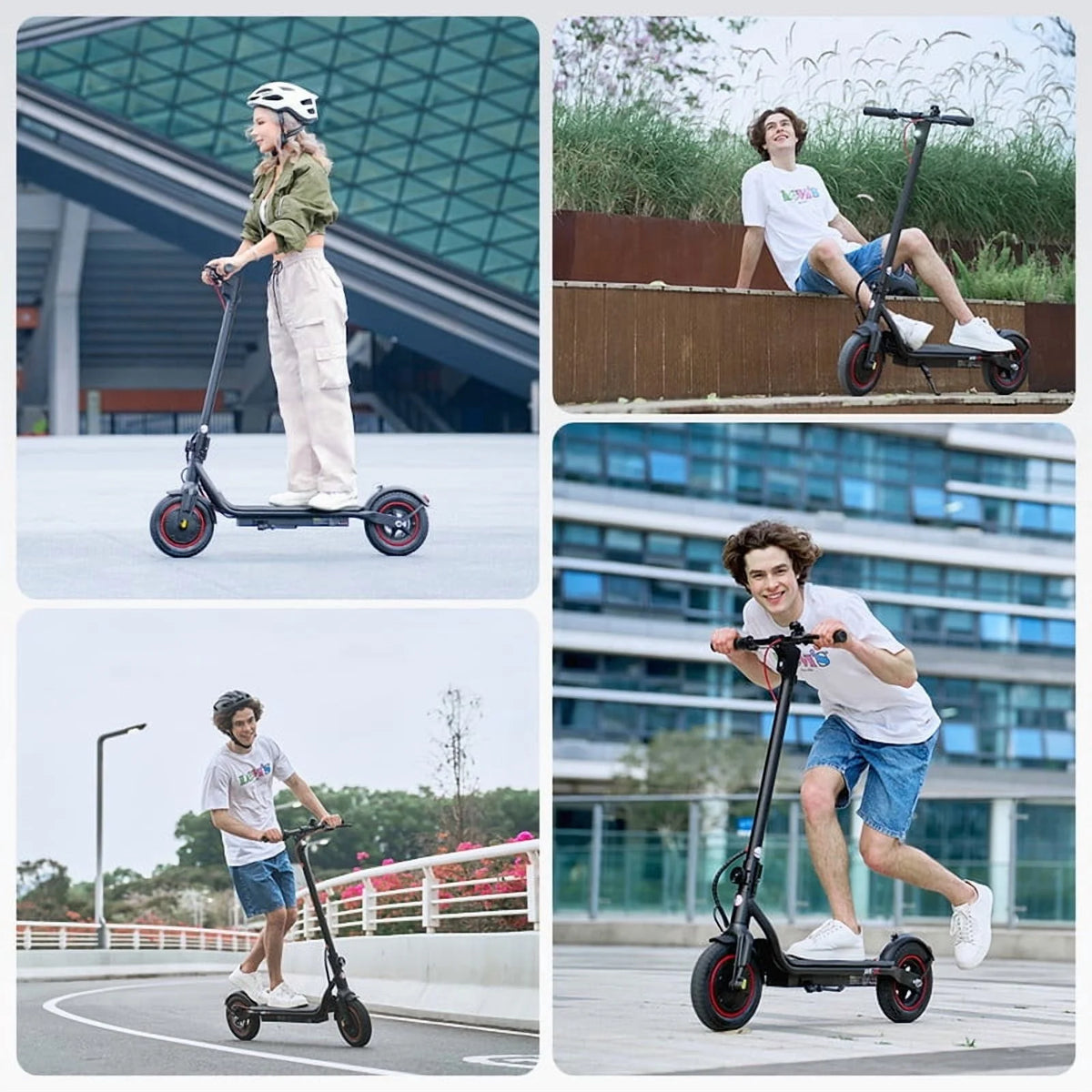 iScooter Electric Scooter Adult, 350W Motor, 21 Miles Long Range, 19 mph & 8.5 Pneumatic tire Folding Commuter Electric Scooter for Adults & Teens, Superior Performance Smart App & Dual Braking