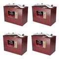 Batterie à décharge profonde Trojan T1275 12 volts, 150 Ah - Lot de 4