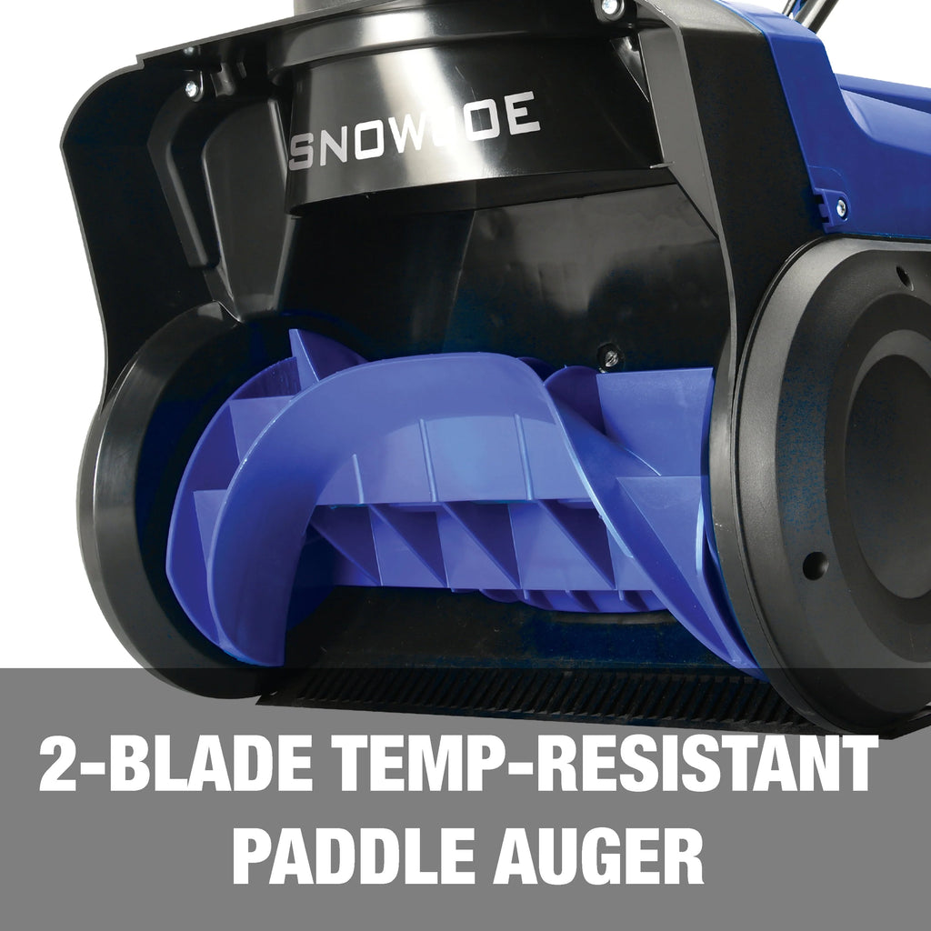 Souffleuse à neige sans fil Snow Joe 48 V de 15 pouces, moteur sans balais de 750 W, 2 batteries de 4,0 Ah et chargeur