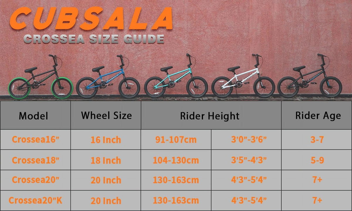 cubsala 20 Vélo BMX Freestyle pour enfants de 6 à 14 ans, garçons et filles, avec 4 cales, noir avec pneus rouges