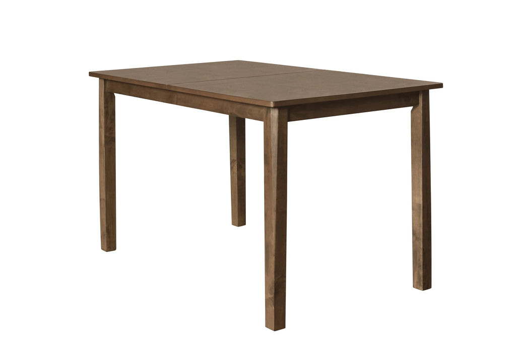 Ensemble de salle à manger Athens de Home Design, marron/gris, table rectangulaire avec chaises rembourrées, style contemporain minimaliste moderne