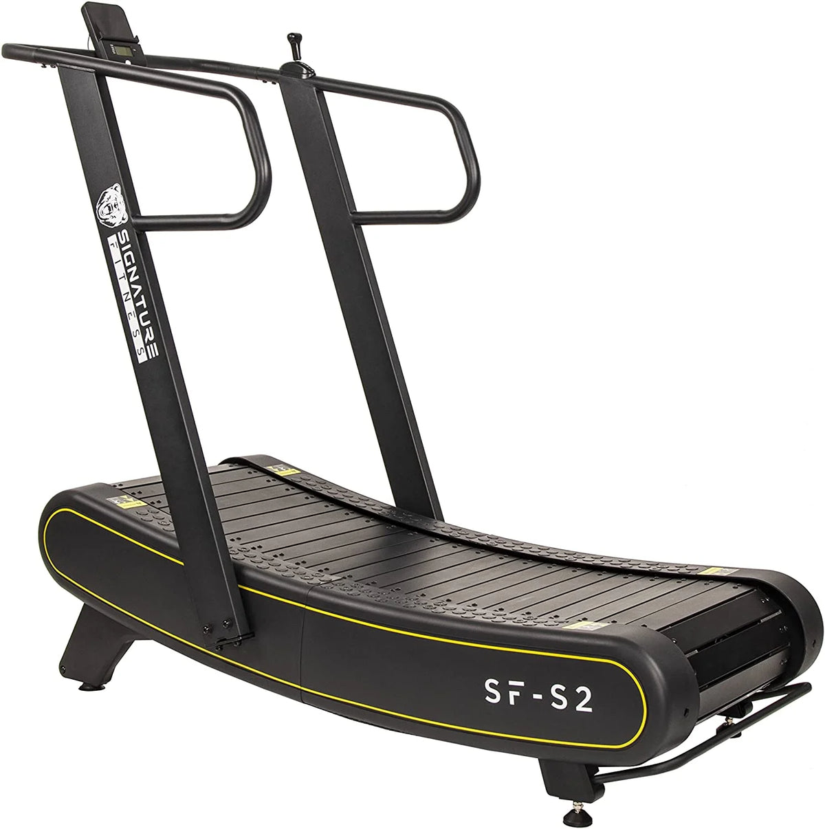 Signature Fitness SF-S2 Sprint Demon - Tapis de course incurvé sans moteur avec niveaux de résistance réglables - Capacité de 300 lb