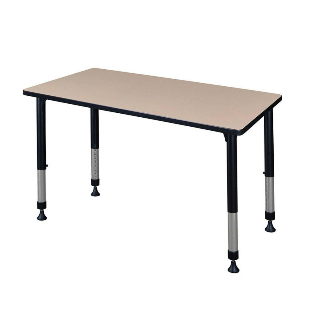Table d’activités de classe réglable en hauteur Regency Kee, 42 x 24 po – grise