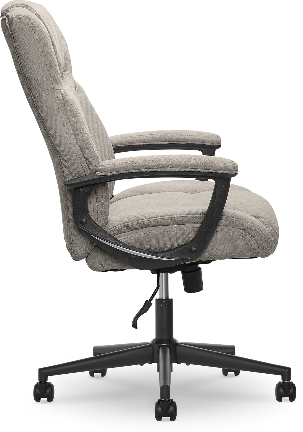 Chaise de bureau Serta Connor en microfibre gris clair