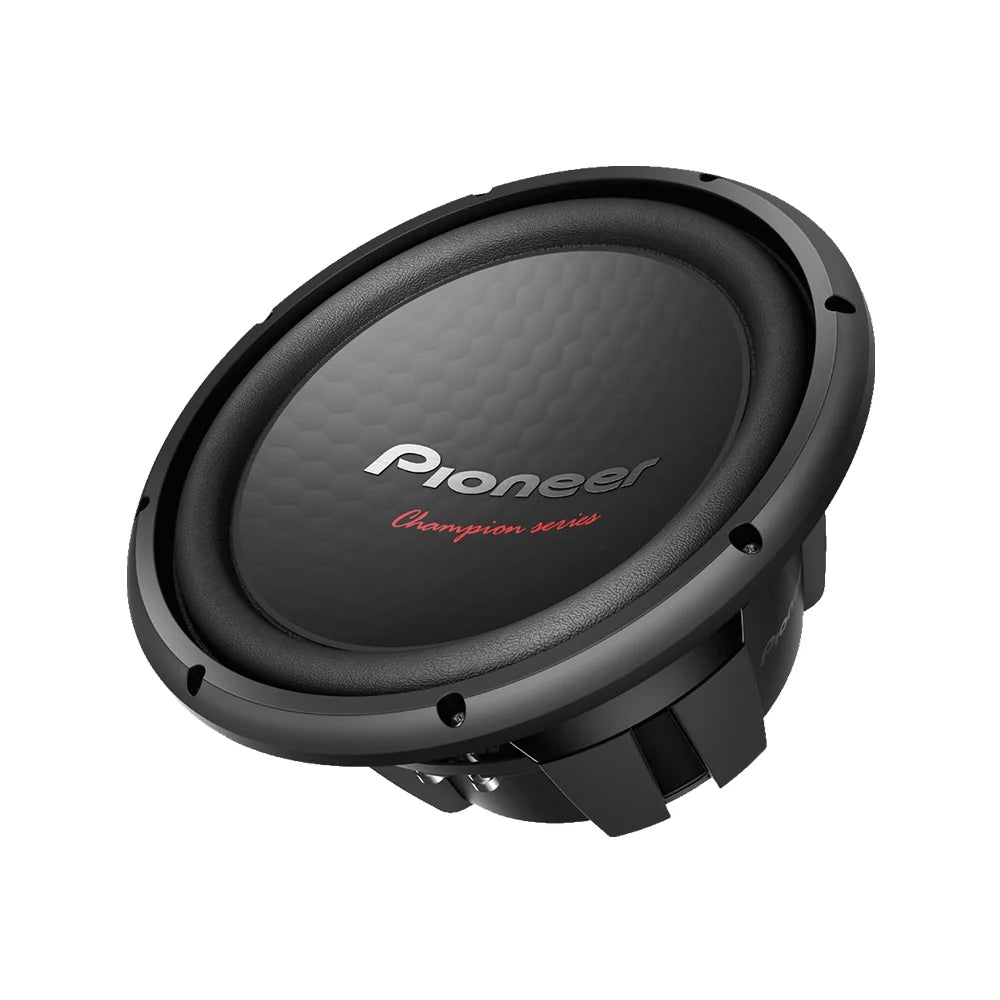 Lot de 2 pièces : Pioneer TS-W312D4 12 caisson de basses double 4 ohms pour voiture + enceinte pour caisson de basses double 12 QPower QBOMB