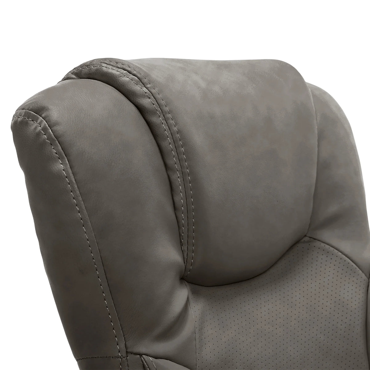 Chaise de bureau Serta Connor en microfibre gris clair