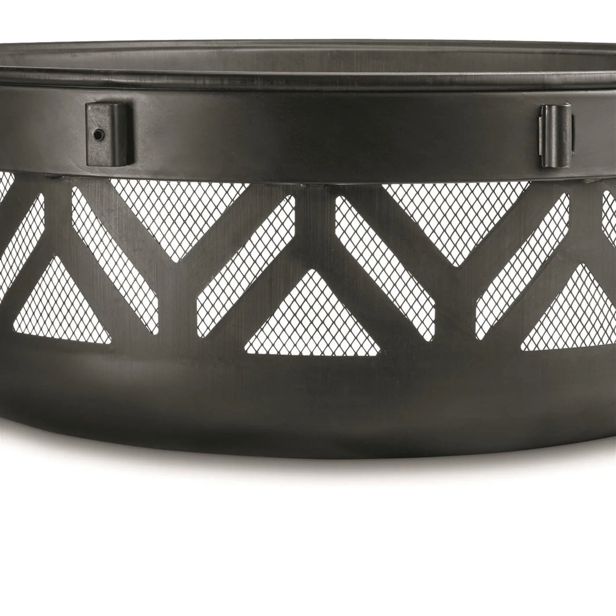CASTLECREEK 47 Brasero avec grille de barbecue géométrique