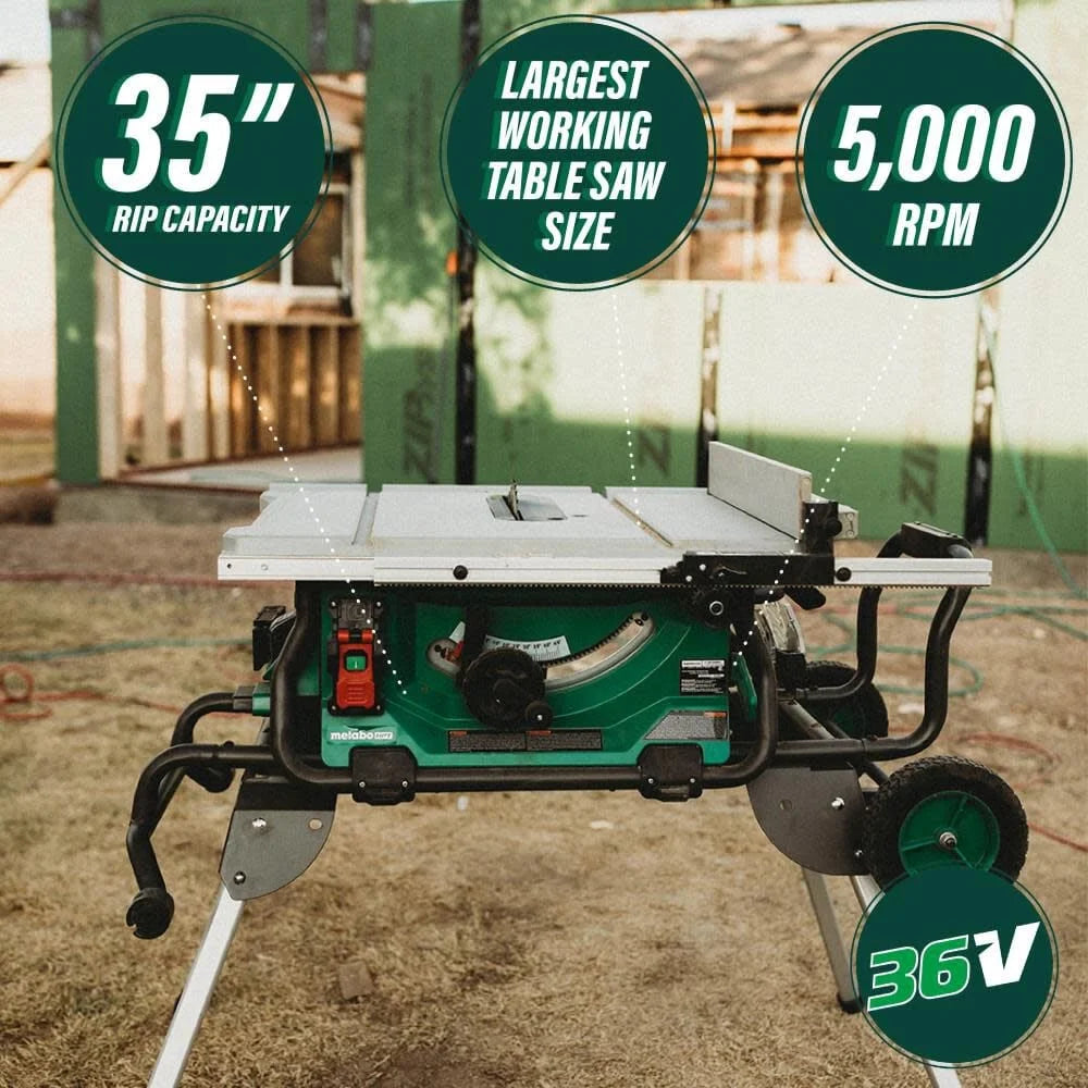 Scie sur table Metabo HPT 36V Multivolt 10 sans balais (corps de l'appareil uniquement)