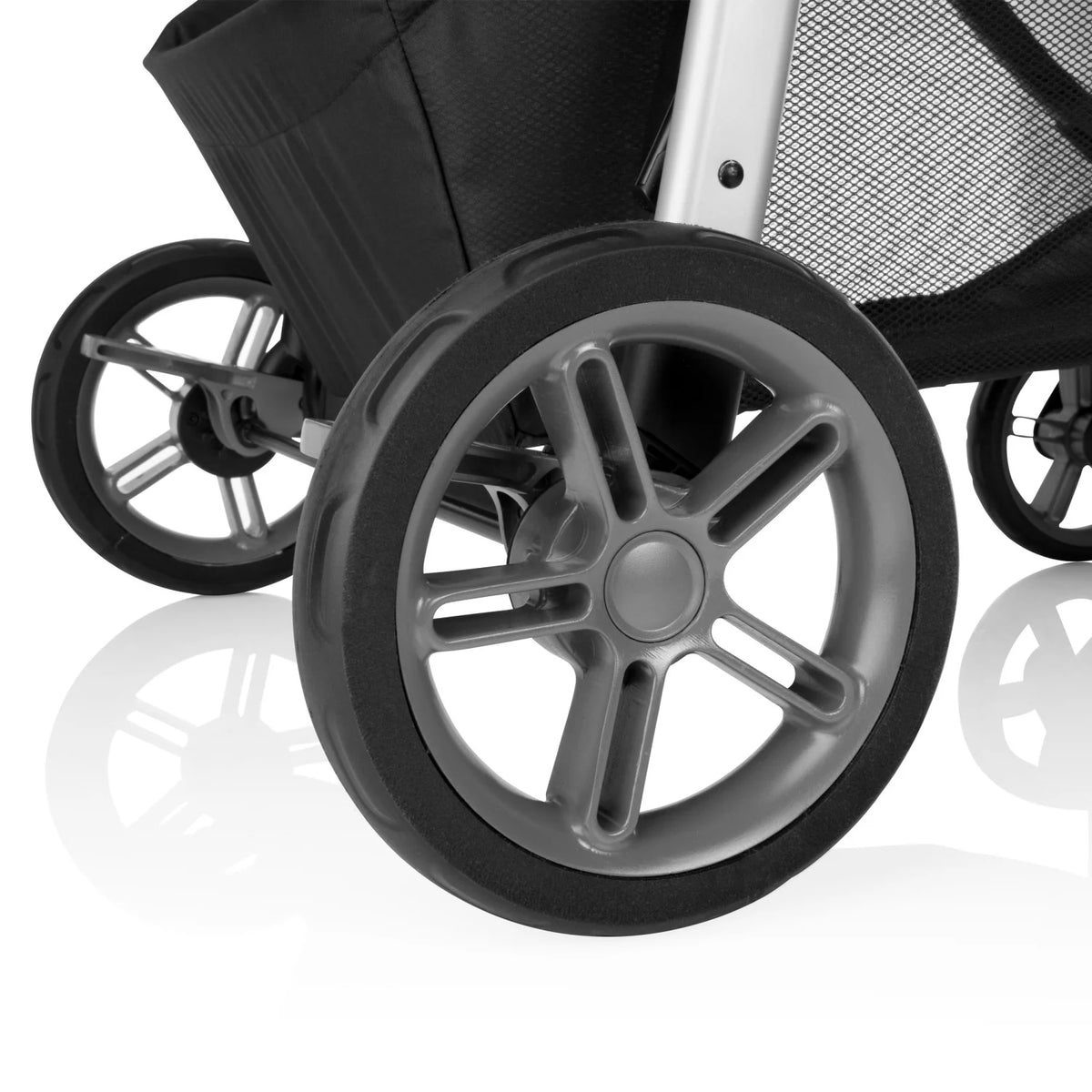 Système de voyage modulaire Evenflo Omni Plus avec siège auto pour bébé LiteMax Sport, gris Mylar, unisexe
