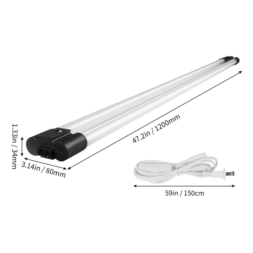 Lot de 10 lampes d’atelier à LED BENTISM, 4 pi, 40 W, raccordables, 4 500 lm, montage en saillie ou suspendu, 59 po, avec cordon d’alimentation et interrupteur marche/arrêt, pour garage, entrepôt, atelier à domicile ou bureau