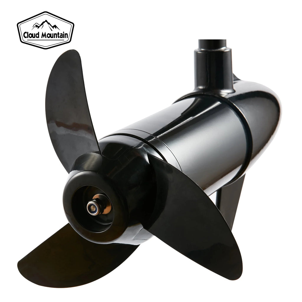 Moteur électrique de pêche à 60 lb de poussée pour bateaux, utilisable en eau douce et en eau salée