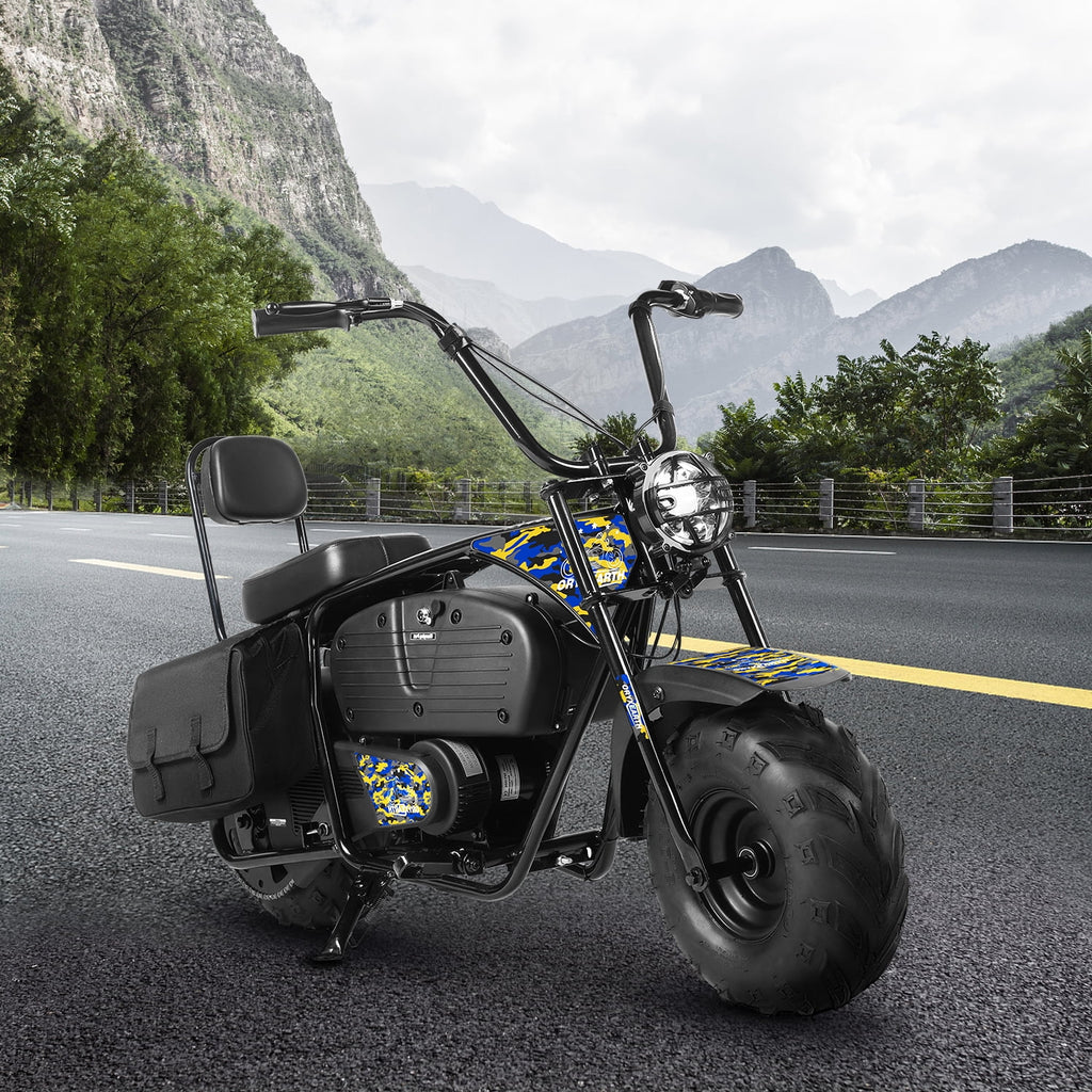 Mini-moto électrique tout-terrain Oryxearth 36 V 1 000 W pour adultes, réservoir de 0,47 gal, vitesse maximale de 21,8 mi/h, camouflage