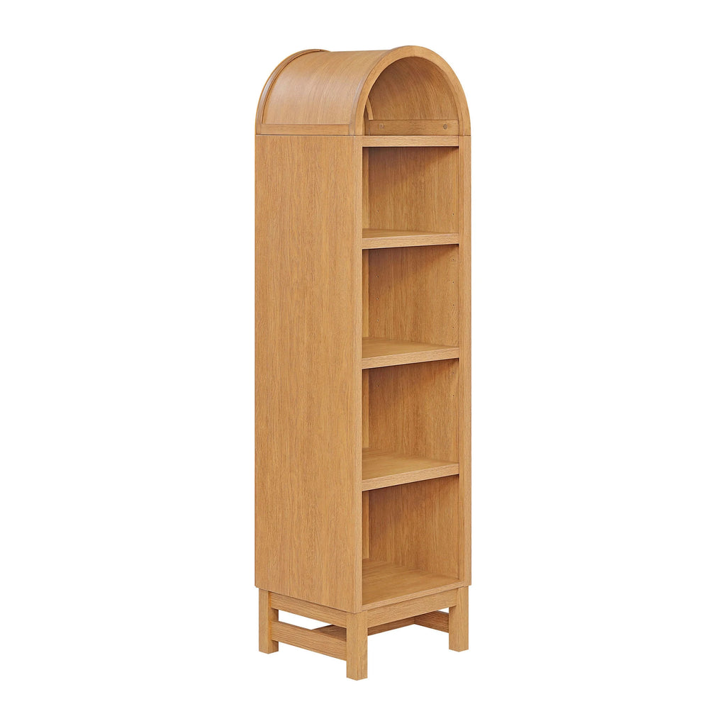 Bibliothèque étroite à arche Juliet de Better Homes & Gardens, vert profond et miel clair
