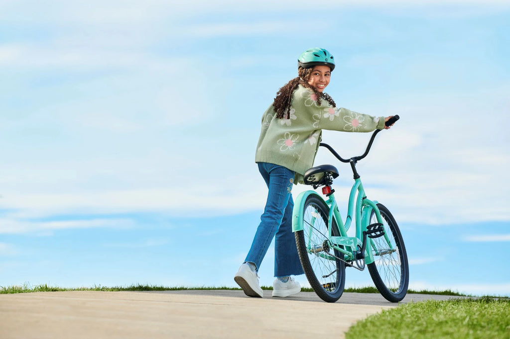 Vélo 24 Concord Pacifica Cruiser, Convient aux cyclistes de 4'6 - 5'6, Adolescent, Unisexe, Vert d'eau
