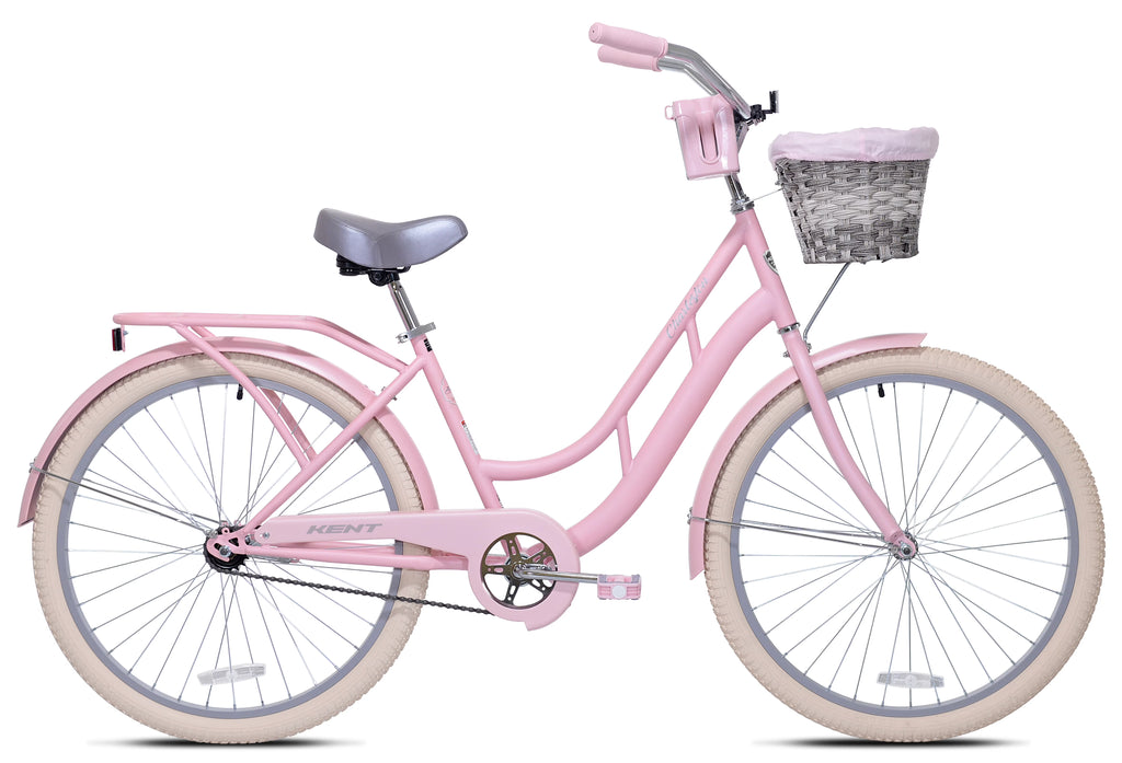 Vélo cruiser Kent Charleston 26, pour cyclistes de 1,58 m à 1,78 m, rose, adulte, unisexe