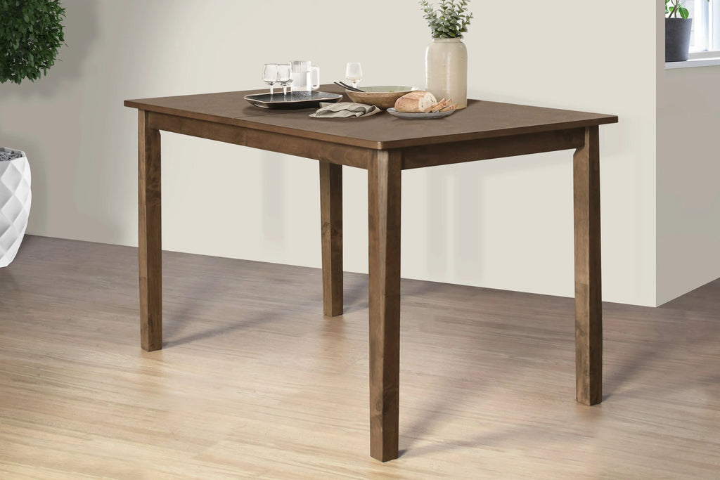 Ensemble de salle à manger Athens de Home Design, marron/gris, table rectangulaire avec chaises rembourrées, style contemporain minimaliste moderne