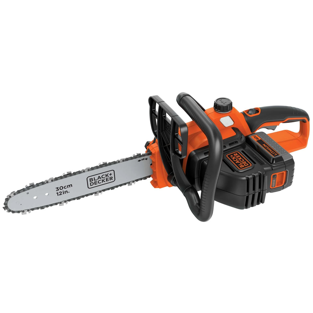 BLACK+DECKER 40V MAX Tronçonneuse sans fil, 12 pouces, Batterie et Chargeur inclus