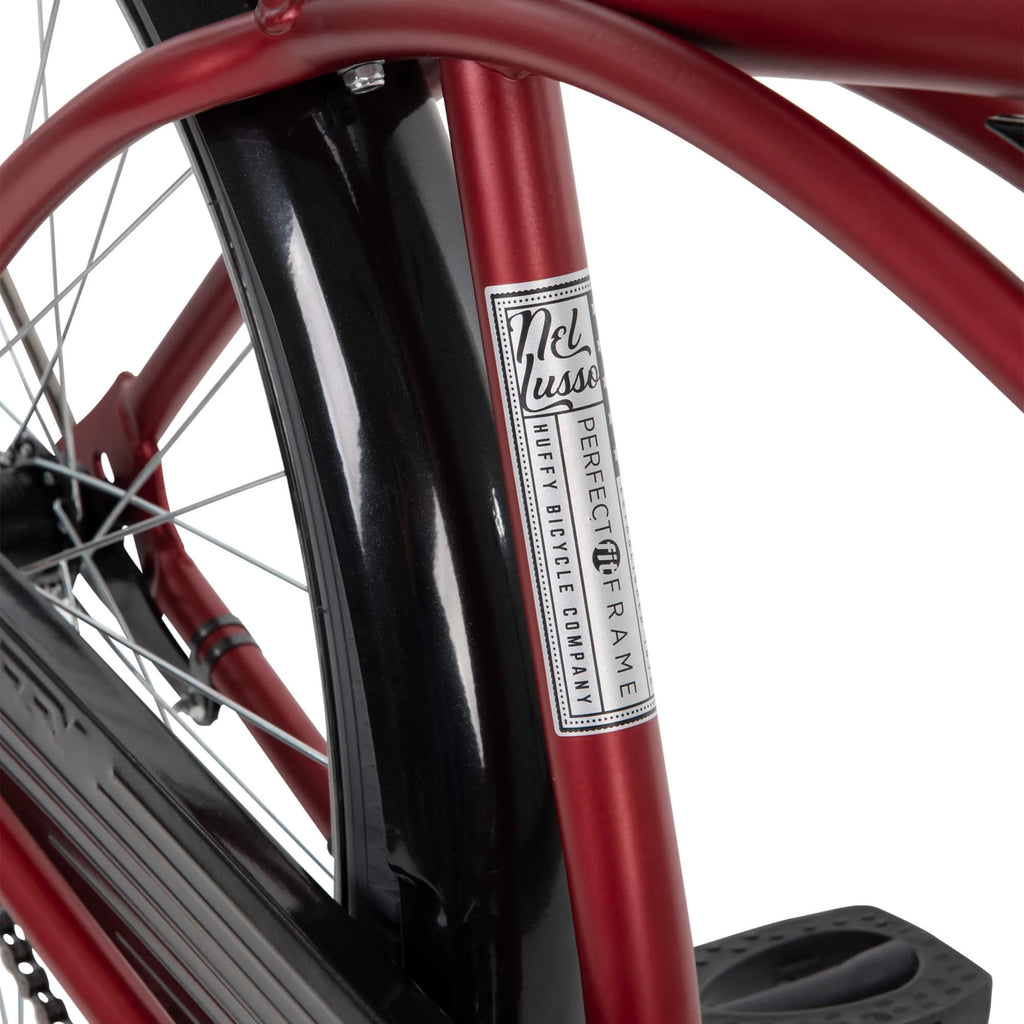 Vélo de plage Huffy Nel Lusso 26 pouces, panier, porte-bagages, rouge, dès 12 ans