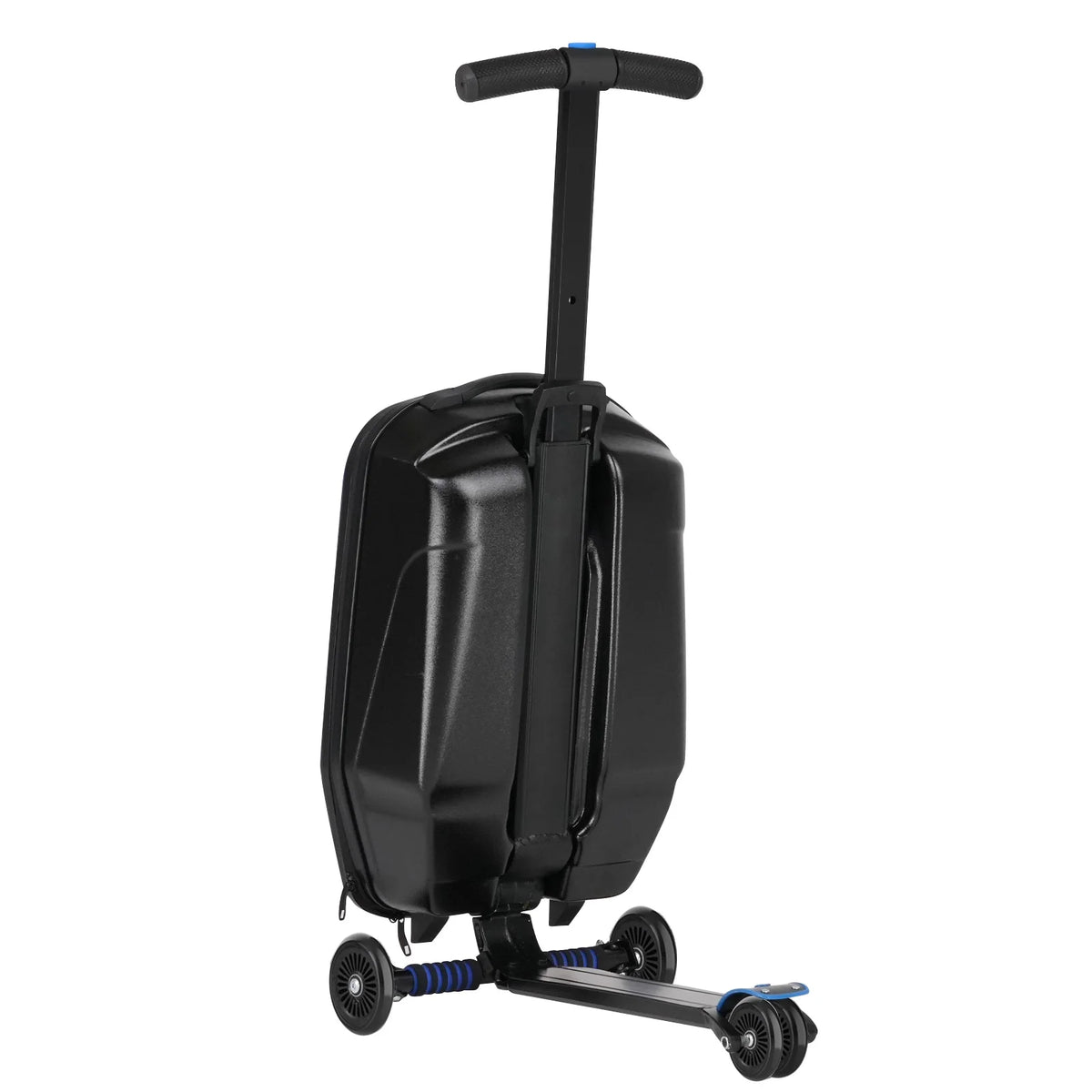Valise à roulettes Advwin pour enfants et adultes, valise rigide sur laquelle les enfants de 4 à 15 ans peuvent rouler, bagage cabine multifonction léger et pliable avec roulettes, pour enfants et adolescents, rose