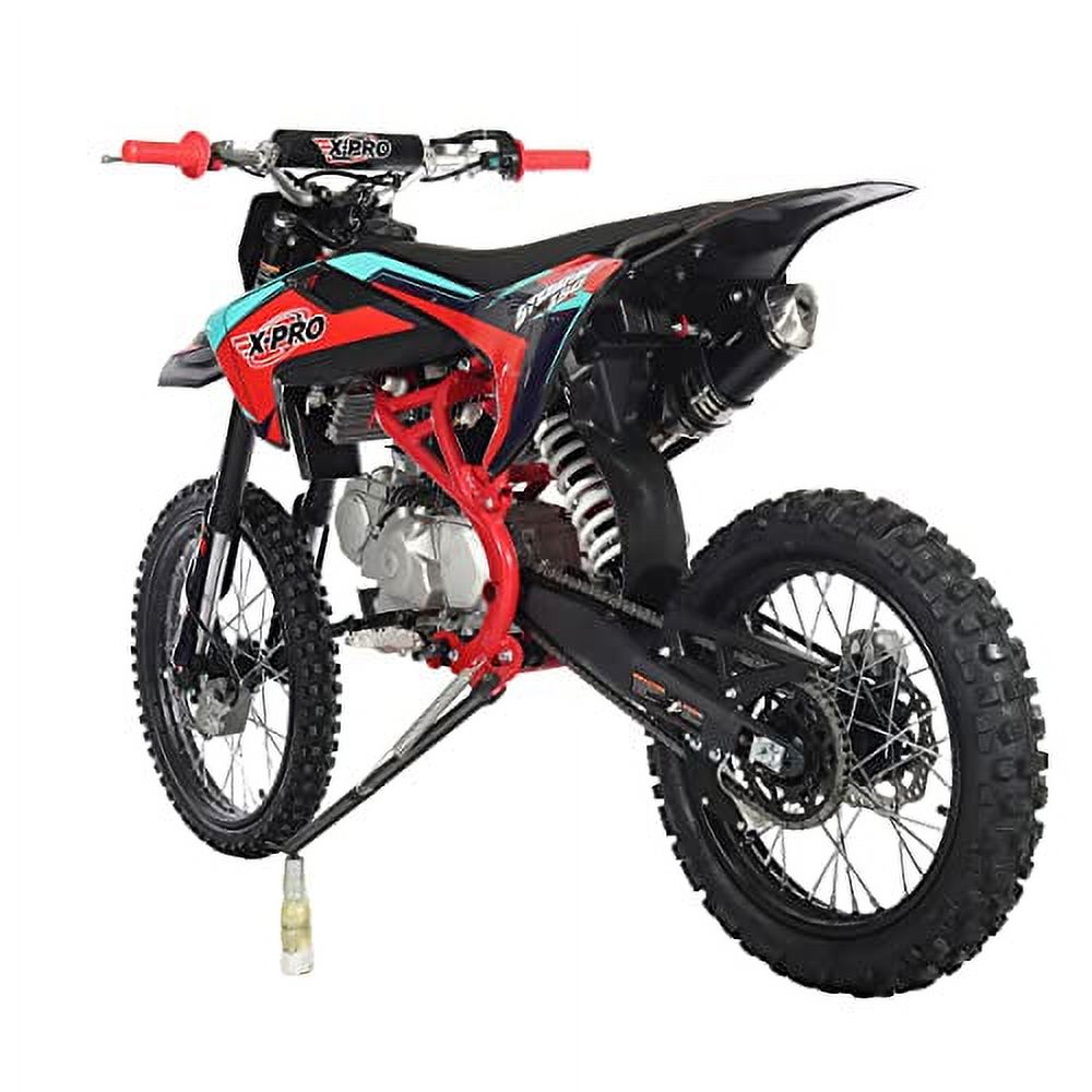 Moto tout-terrain à essence X-Pro neuve 150cc, transmission manuelle 4 vitesses, démarrage électrique/au kick, pneus 19/16