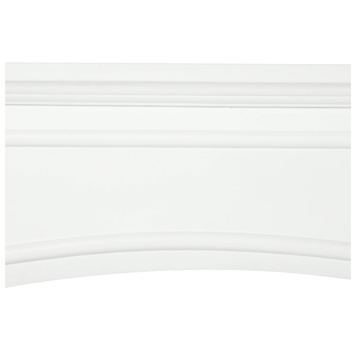 Manteau de cheminée moderne, encadrement de cheminée avec motif décoratif, largeur intérieure 29, blanc