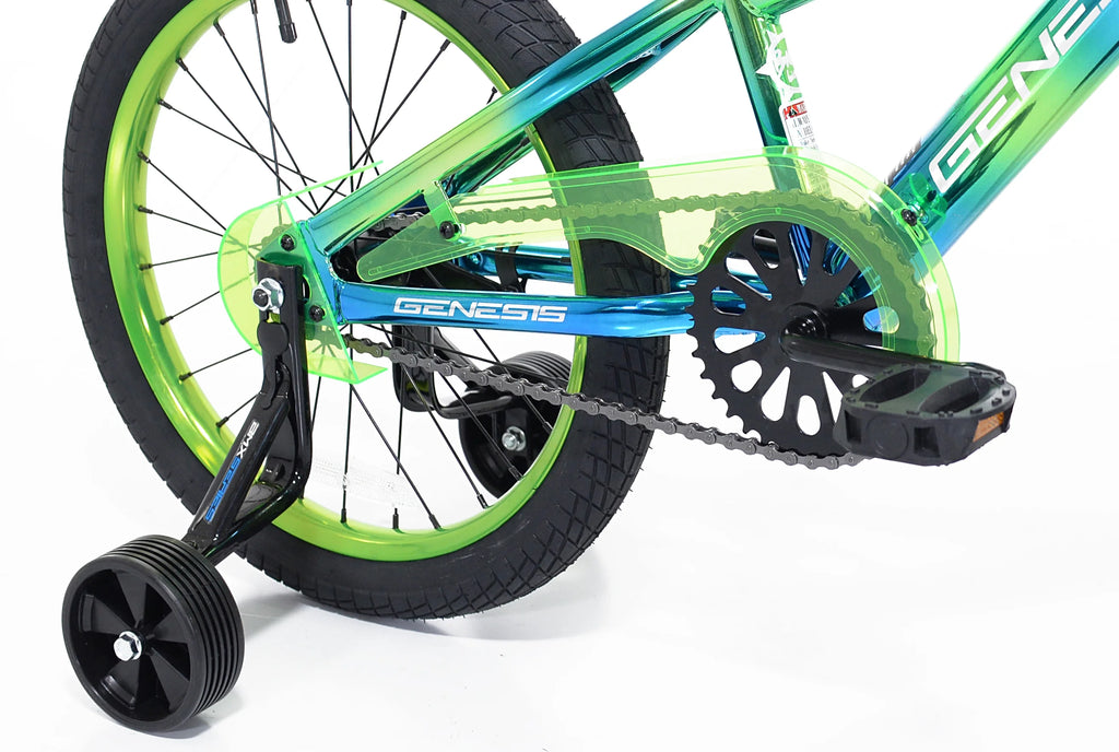 Vélo BMX Glitch Boy 18, Bleu/Vert