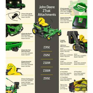 Tondeuse autoportée à rayon de braquage zéro John Deere Z320R 42¡ä¡ä 21,5 ch moteur en V à deux cylindres avec plateau Accel Deep