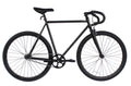 Vélo fixe Wonder Wheels 700C 57 cm, cadre en acier Hi-Ten, freins à commande latérale, jantes noires en alliage 700C*1.5*14G*32H*H30, rayons noirs, pneu noir. - Noir mat et noir