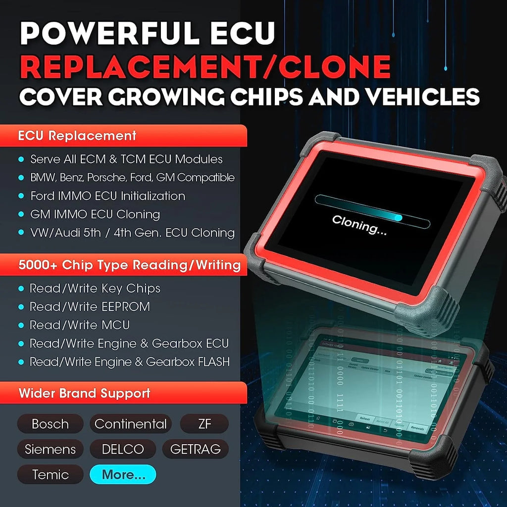 Outil de diagnostic automobile LAUNCH X431 IMMO Elite avec programmation de clés, programmateur de clés X-PROG3, clonage/synchronisation d’ECU, CANFD & DoIP, plus de 39 services, 2 ans de mises à jour gratuites