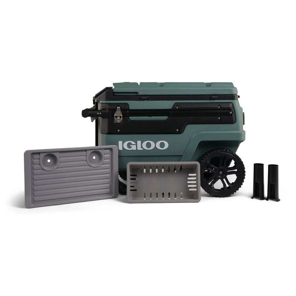 Glacière à roulettes Igloo Trailmate Journey 70 QT, Gris Carbonite