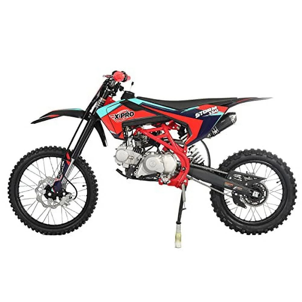 Moto tout-terrain à essence X-Pro neuve 150cc, transmission manuelle 4 vitesses, démarrage électrique/au kick, pneus 19/16
