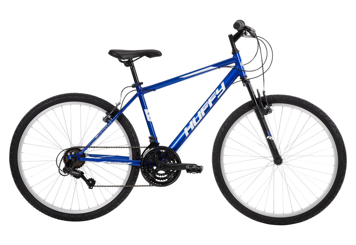 Vélo tout-terrain Huffy 26 Rock Creek, Convient aux cyclistes de 1,52 m et plus, Bleu, Adulte, Homme
