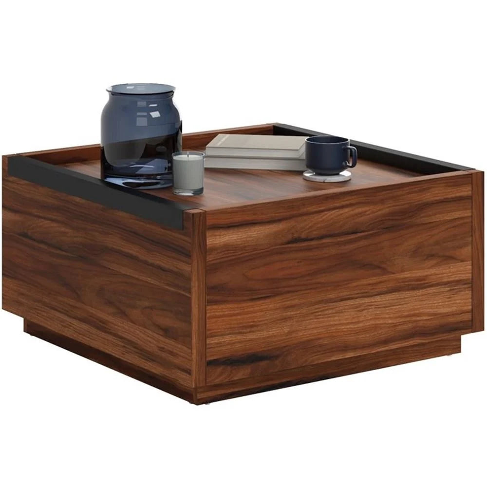 Table basse contemporaine en bois d'ingénierie Pemberly Row marron