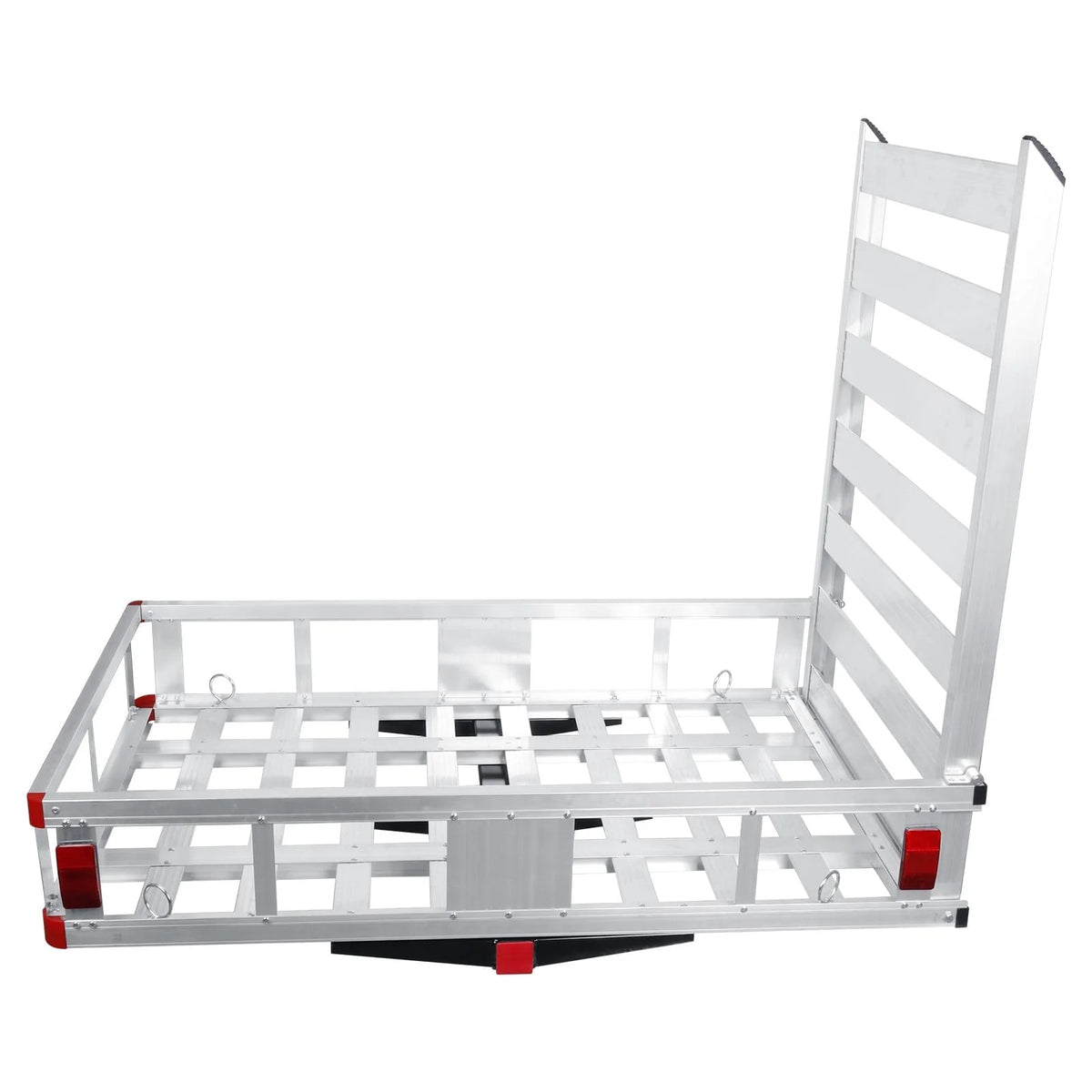 Rampe de chargement en aluminium sur attelage, plateforme extra large de 50, longerons latéraux renforcés, rampe de chargement sur attelage, porte-bagages avec rampe, porte-motoneige, équipement agricole