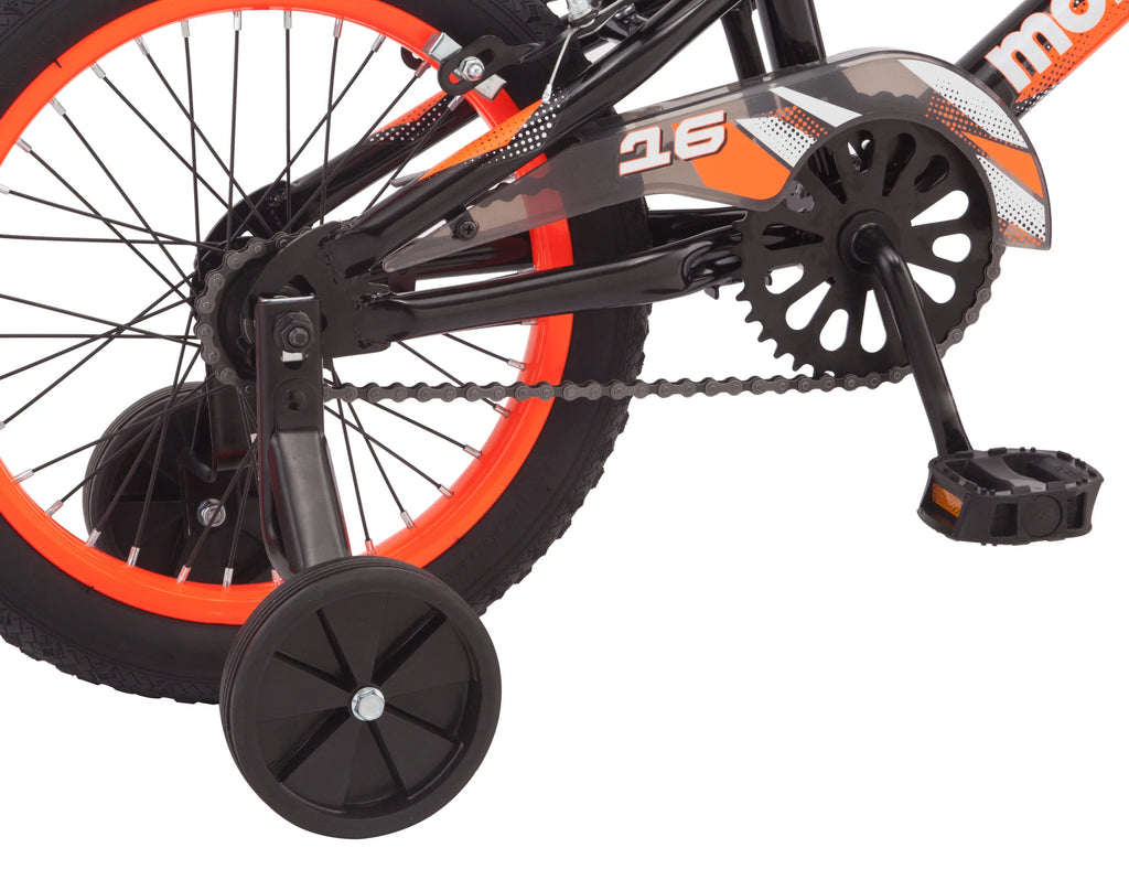 Vélo BMX Mutant 16 pour enfant, 3-5 ans, Noir & Orange