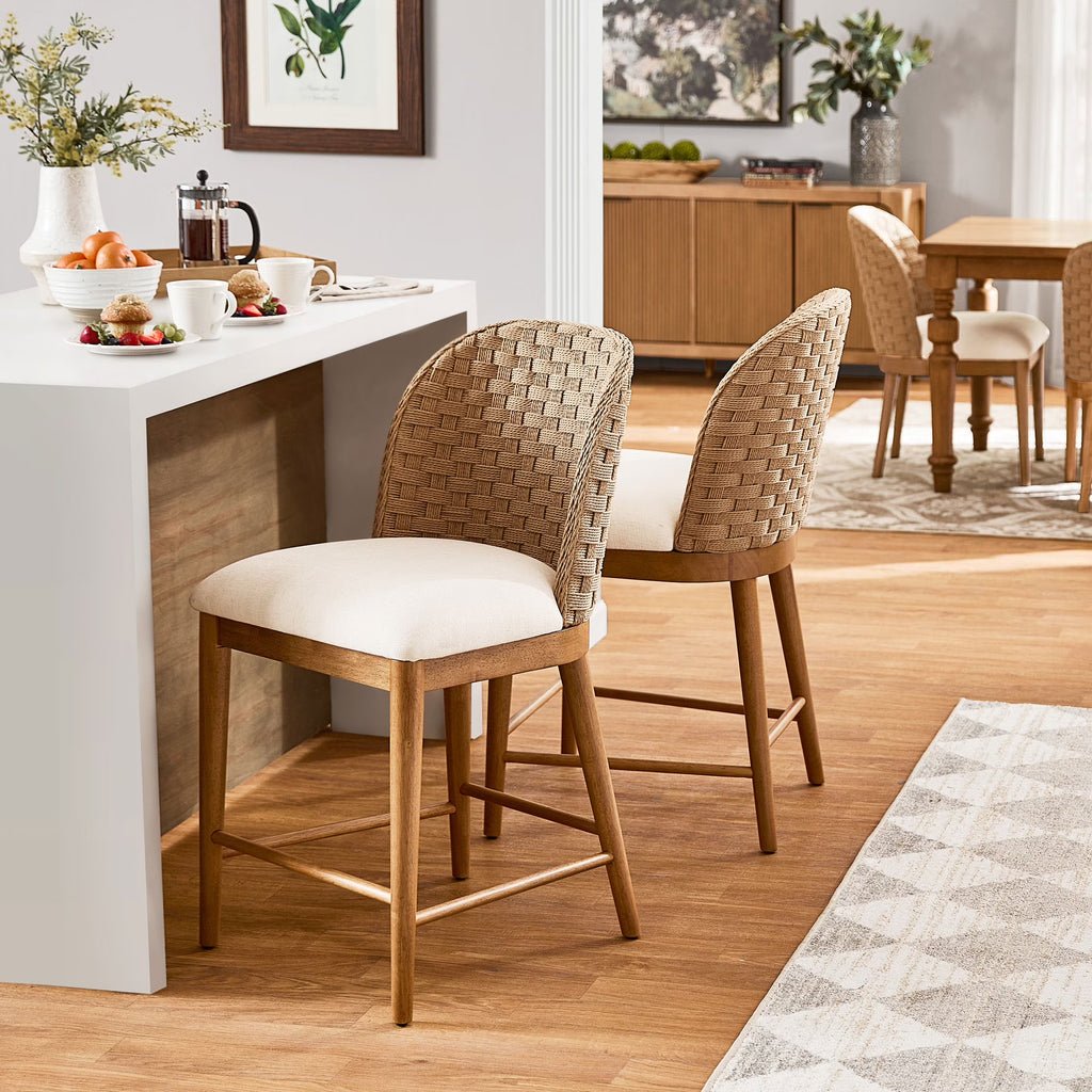 Tabourets de bar hauteur comptoir My Texas House Saylor, lot de 2