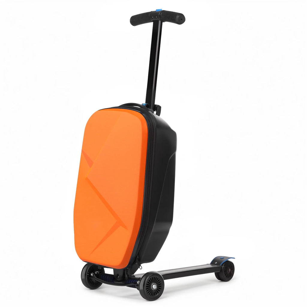 Valise à roulettes Advwin pour enfants et adultes, valise rigide sur laquelle les enfants de 4 à 15 ans peuvent rouler, bagage cabine multifonction léger et pliable avec roulettes, pour enfants et adolescents, rose