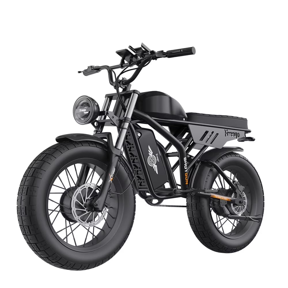Vélo électrique Freego F3 Pro 2000W à double moteur pour adultes,  & double batterie 48V/40Ah, vélo électrique tout-terrain à pneus larges 20x4.0 avec batterie amovible, 34MPH&68 Longue autonomie E Bike UL2849