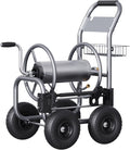 Chariot dévidoir de tuyau d'arrosage industriel robuste Giraffe Tools avec roues, capacité de 76 m (250 pi) pour tuyau de 16 mm (5/8 po)